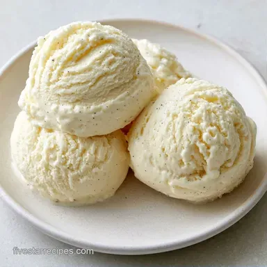 Creamy Custard Ice Cream Recipe Card