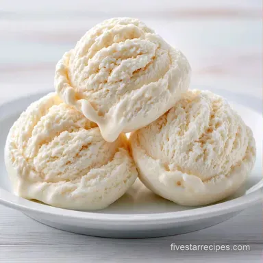 Creamy Custard Ice Cream for 8 Servings Recipe Card
