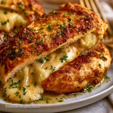 Creamy Potato Stuffed Chicken: Crispy