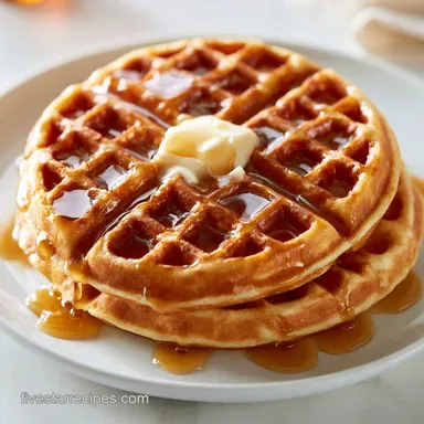 Belgian Waffles: Crispy and Fluffy Recipe Card