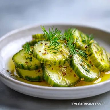 Dill Pickle Slices for Sandwiches in 30 Min Recipe Card