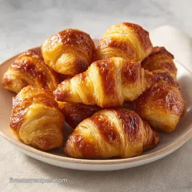 Croissant French Toast Casserole: Baked Recipe Card