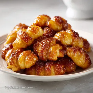 Croissant French Toast Casserole: Baked