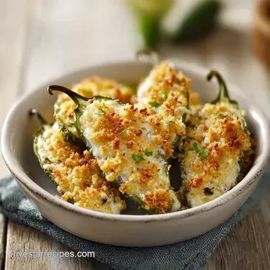 Jalapeno Poppers Easy Baked Recipe: Crispy Oven Baked Appetizers