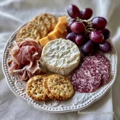 Charcuterie Board in 20 Minutes Recipe Card