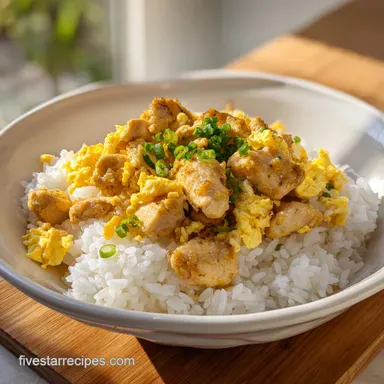 Chicken Fried Rice for 6 Servings: Golden and Pan-Seared