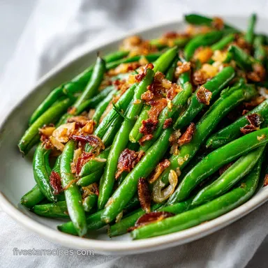 Crack Green Beans Recipe Easy Side: Glazed with Bacon in 35 Minutes