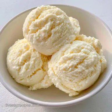 Creamy Ice Cream with Condensed Milk Recipe Card