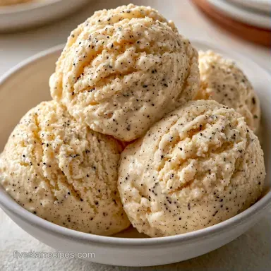 Creamy Vanilla Ice Cream in 25 Minutes Recipe Card