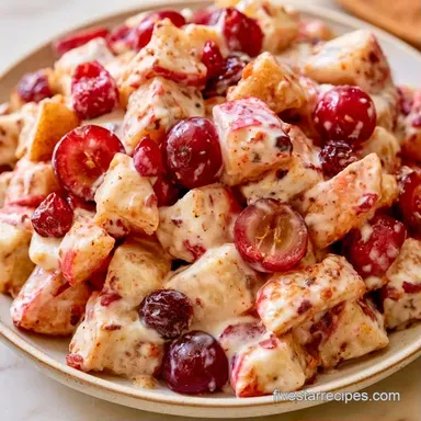 Fall Apple Fruit Salad in 15 Minutes Recipe Card