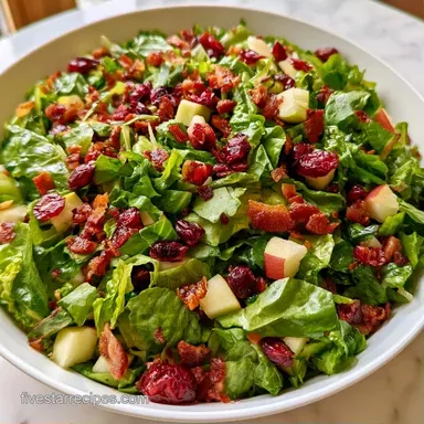 Fall Chopped Salad for 4 Servings Recipe Card