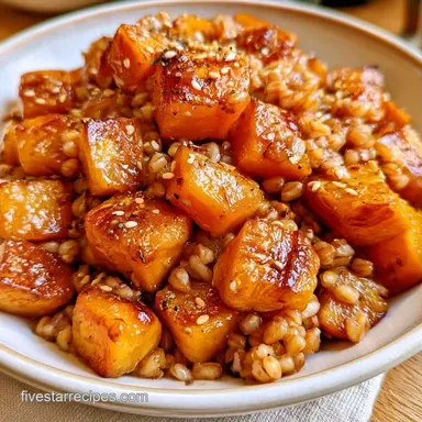 Fall Grain Salad for 4 Servings Recipe Card