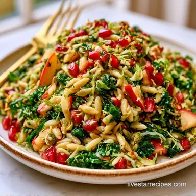 Fall Harvest Apple Orzo Salad with Feta Recipe Card