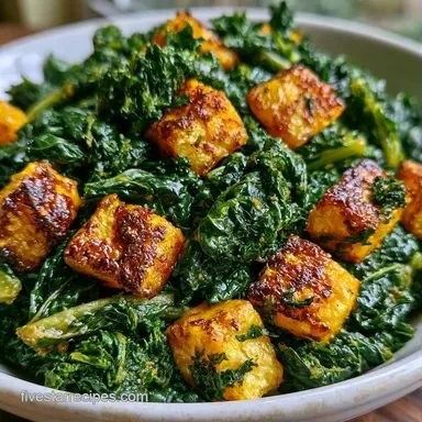 Fall Kale Salad with Butternut Squash Recipe Card