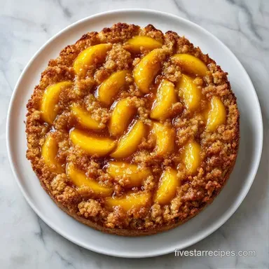 Fresh Peach Cobbler for 12 Servings Recipe Card