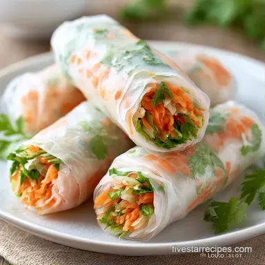 Rice Paper Rolls in 31 Minutes Recipe Card
