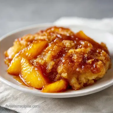 Frozen Peach Cobbler for 8 Servings