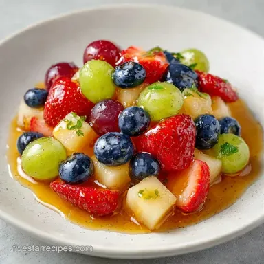 Fruit and Honey Dessert Board for 8 Recipe Card