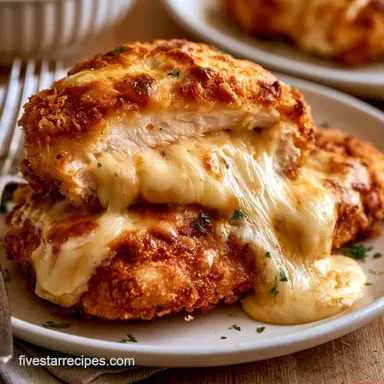 Garlic Cheese Stuffed Chicken for 4 Recipe Card
