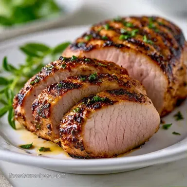 Garlic Herb Grilled Tenderloin for 4 Recipe Card