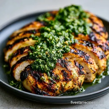 Grilled Chicken with Chimichurri for 4 Recipe Card