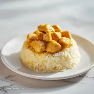 Hawaiian Chicken Coconut Rice with Coconut Milk: Grilled Recipe Card