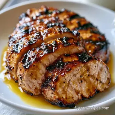 Healthy Grilled Tenderloin for 4 Servings Recipe Card