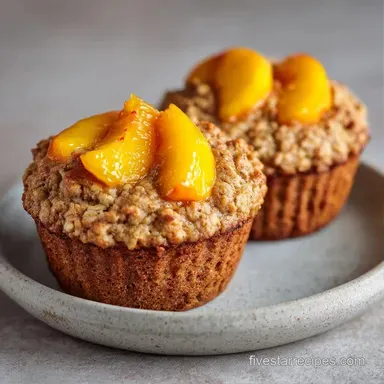 Peach Muffins with Oat Flour: Tender Recipe Card
