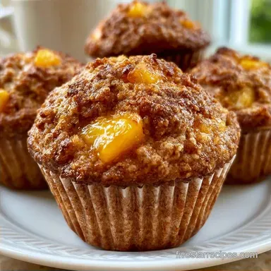 Peach Muffins in 30 Minutes