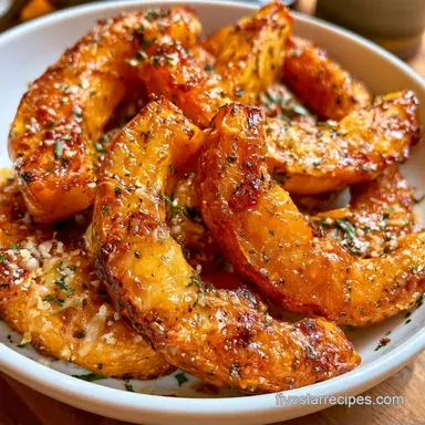 Herb Roasted Acorn Squash with Parmesan Recipe Card