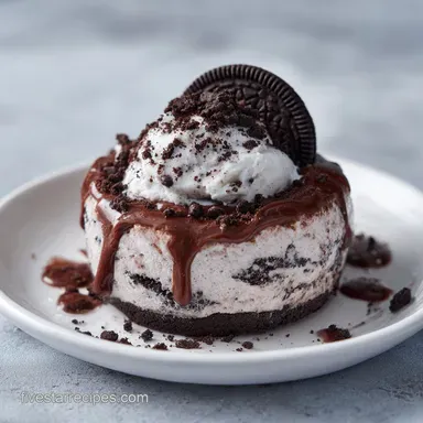 Ice Cream Cake with Stabilized Frosting for 12 Servings Recipe Card