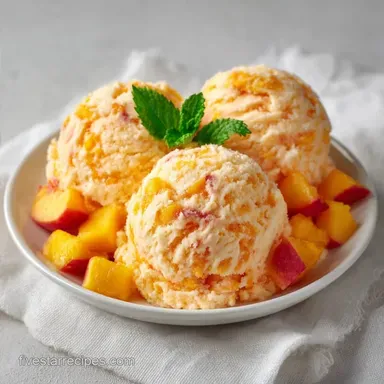 Peach Ice Cream: Velvety Smooth