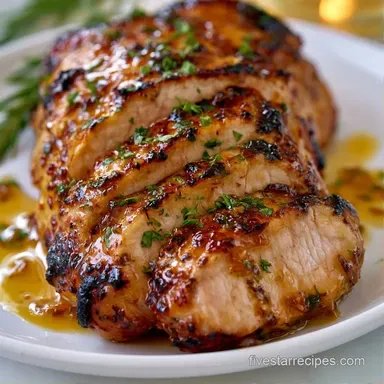 Honey Dijon Grilled Tenderloin in 35 Min Recipe Card