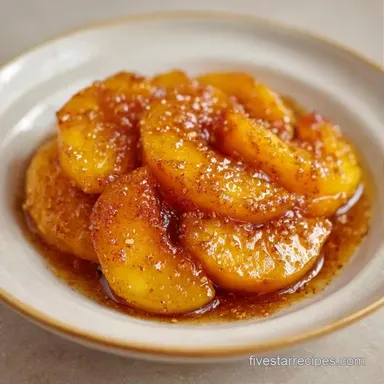 Honey Spiced Peaches for 4 Pints Recipe Card