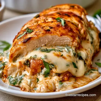 Italian Stuffed Chicken with Ricotta Recipe Card