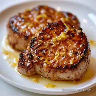Lemon Garlic Grilled Tenderloin for 4 Recipe Card