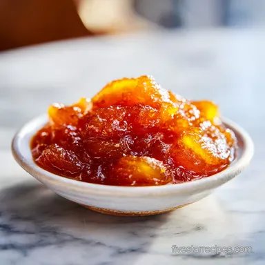 Quince Preserves Recipe with Lemon and Vanilla