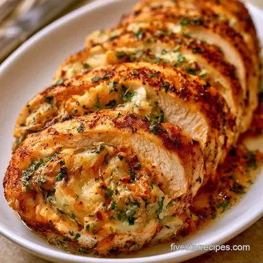 Loaded Potato Stuffed Chicken for 4 Recipe Card