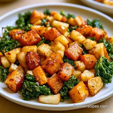 MakeAhead Fall Salad for 6 Servings Recipe Card