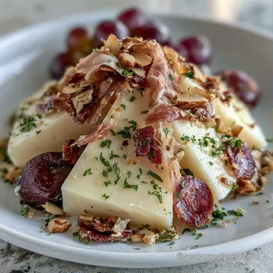 Manchego Almond Board for 4 Servings Recipe Card