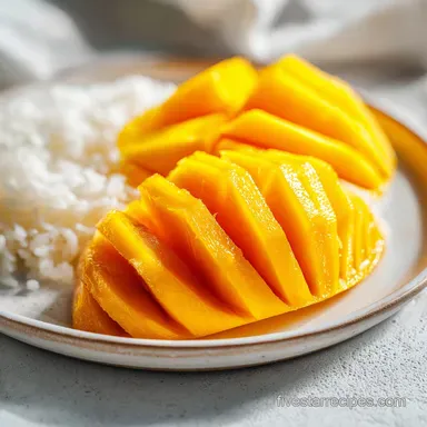 Mango Sticky Rice with Coconut Milk: Traditional Thai Dessert