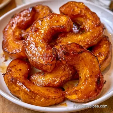 Maple Roasted Acorn Squash for 4 Servings Recipe Card