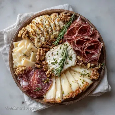 Party Appetizer Board in 30 Minutes Recipe Card