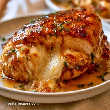 Stuffed Chicken Breast with Mozzarella Recipe Card