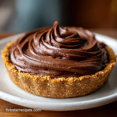 Chocolate Peanut Butter Pie for 10 Servings Recipe Card