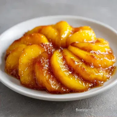 Quick Peach Galette for 6 Servings