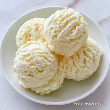 Vanilla Ice Cream with 10 Min Prep Recipe Card