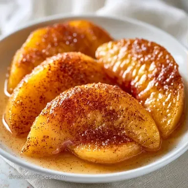 Roasted Peaches in 25 Minutes Recipe Card