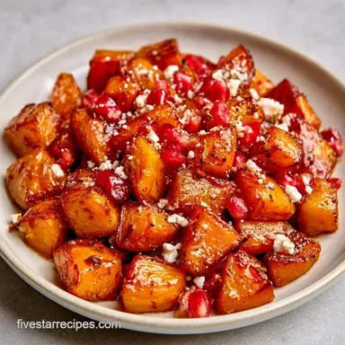 Roasted Butternut Squash Salad with Feta Recipe Card