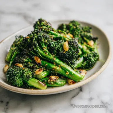 Roasted Lemon Garlic Broccoli in 20 Minutes